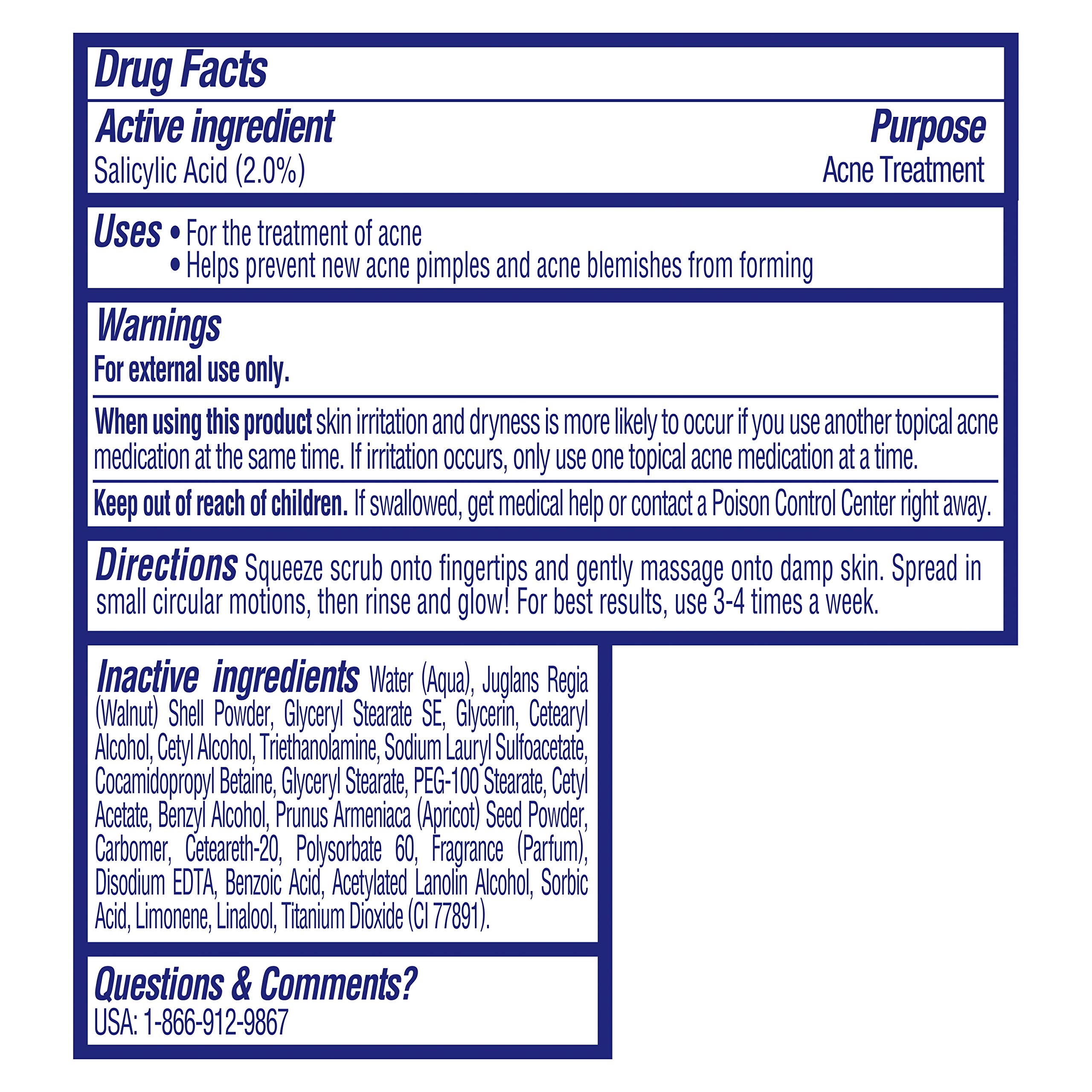 St. Ives Acne Control Face Scrub Deeply Exfoliates and Prevents Acne for Smooth, Glowing Skin Apricot Made with Oil-Free Salicylic Acid Acne Medication, Made with 100% Natural Exfoliants 6 oz
