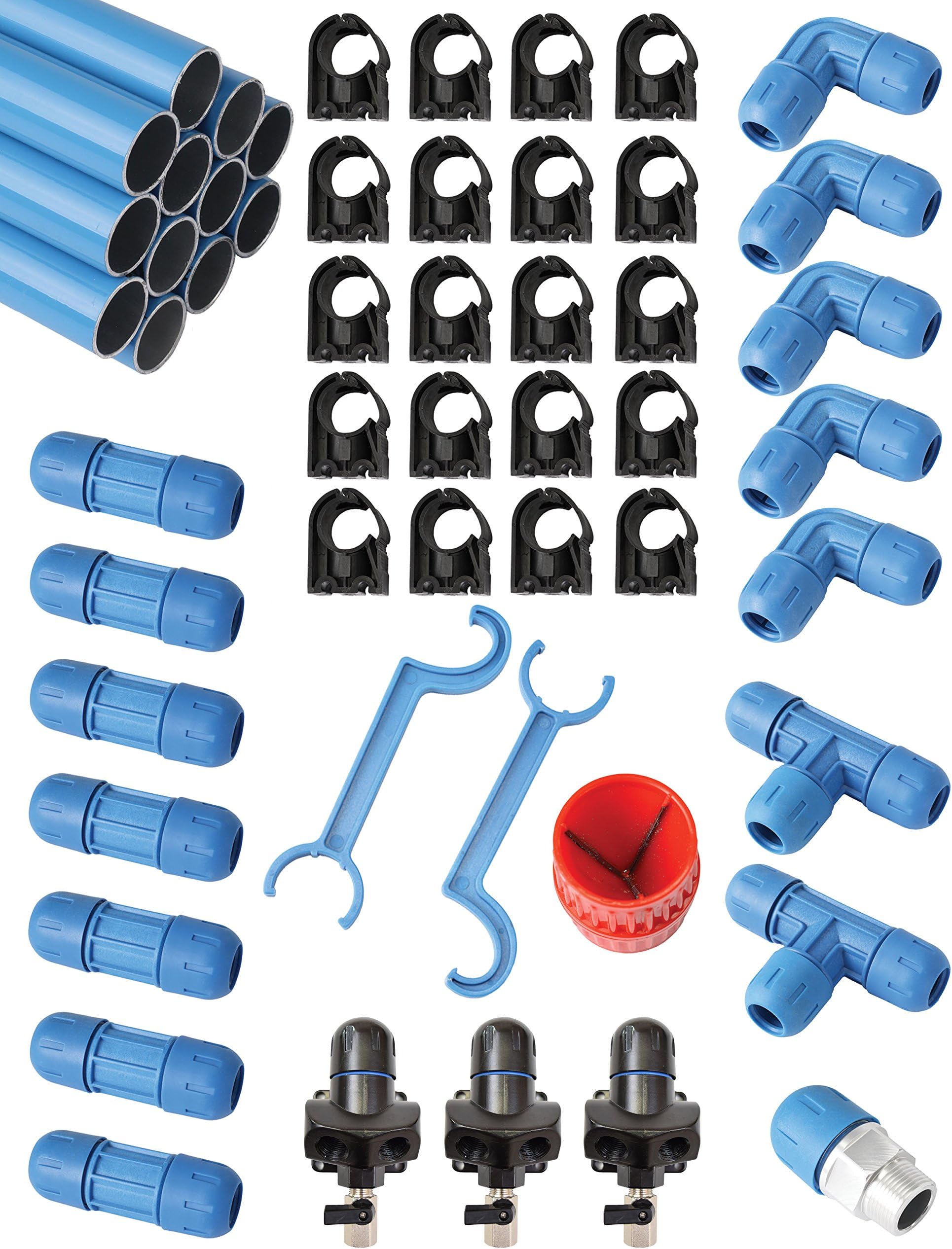 RAPIDAIR FASTPIPE F28075 3/4-Inch Fastpipe Master Kit, 100-Feet
