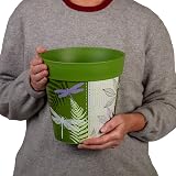 Hum Flowerpots Set of 3 Green Dragonflies 22cm Indoor Outdoor Planters view 3