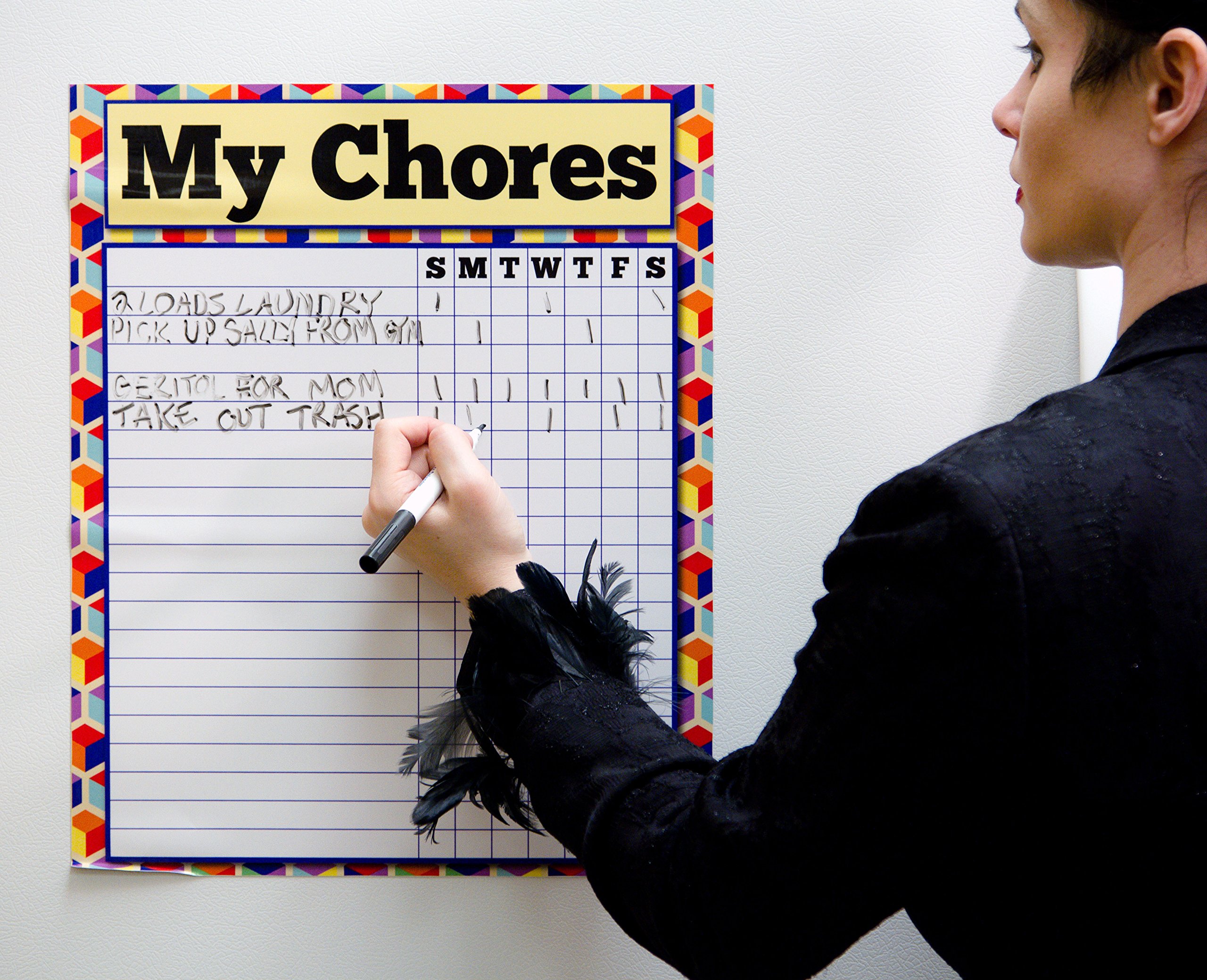 Buy Magnetic Chore Chart Dry Erase Responsibility Chart 14x17 Job 