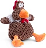 Petface Farmyard Buddies Mini Chicken Plush Dog Toy with Squeaker