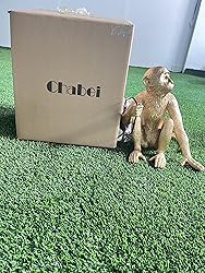 CHABEI Modern Resin Sitting Monkey Table Lamp,Desk