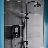 Triton Showers Danzi DuElec 9.5 KW Electric Shower Black Rainfall Head view 4