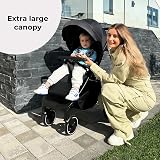My Babiie MB160 Pushchair Birth to 22kg 4 Wheel Suspension Black Leopard view 9