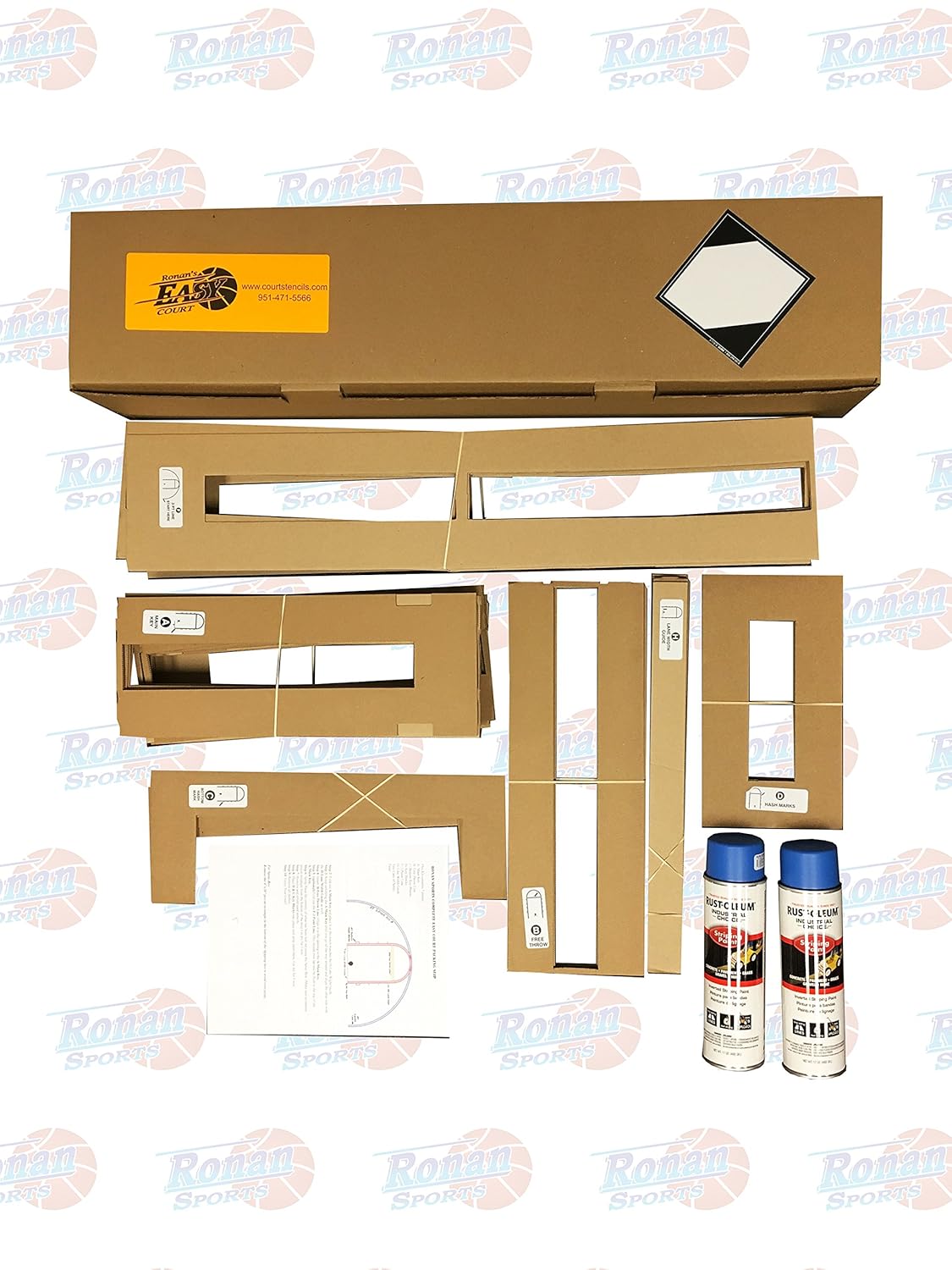 court marking stencil kit
