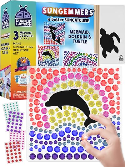 Purple Ladybug SunGemmers Suncatcher Craft Kit Flower Garden for Kids