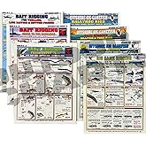 Tightlines Publications Fishermen's Bait Rigging Set #1-7 - Waterproof Quick Reference Guide | Portable & Built to Last | Dou