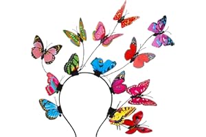 Coucoland Butterfly Fascinator Hat Derby Fascinators Butterfly Headpiece for Festival Halloween Costume Party