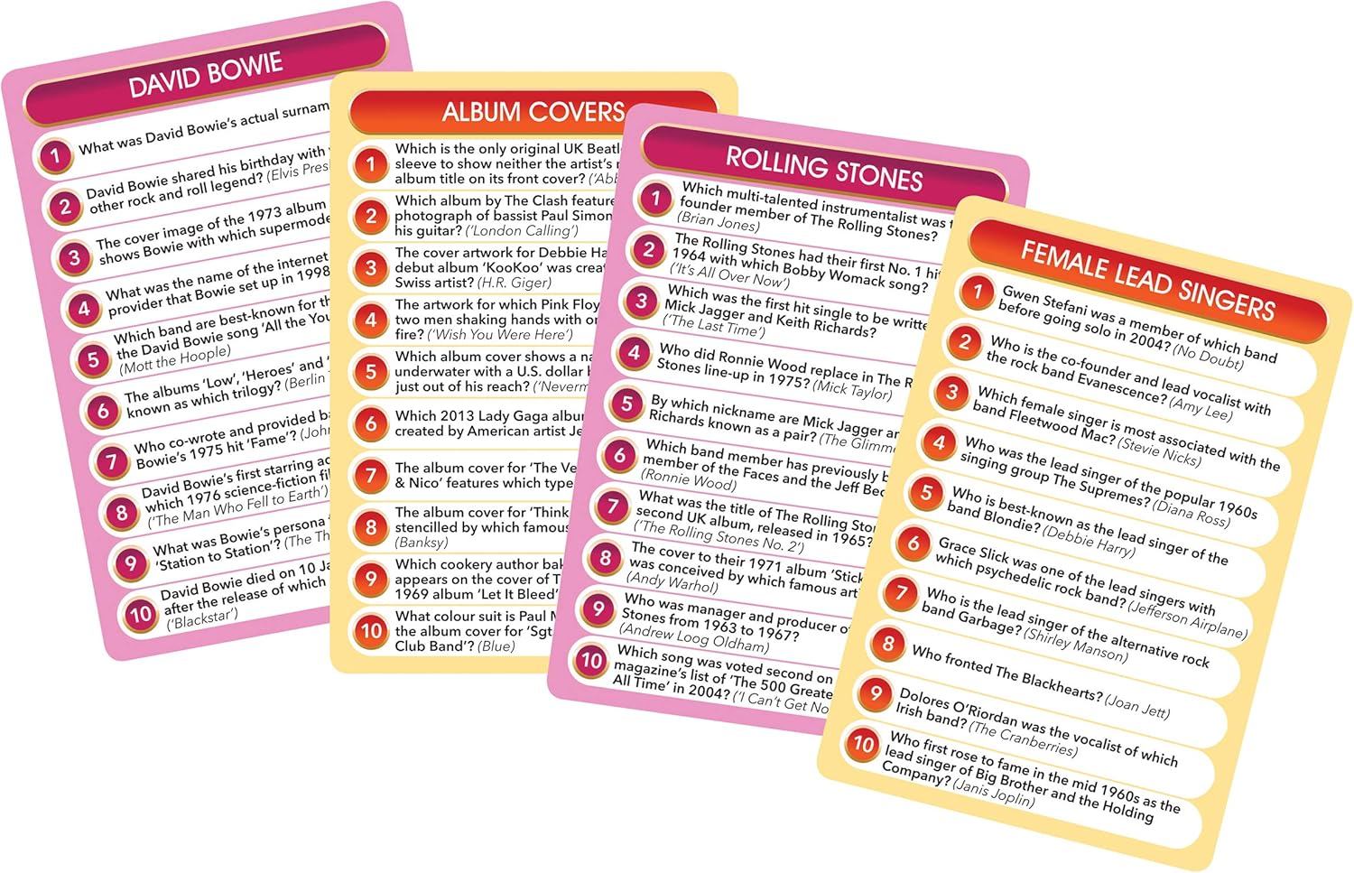 Cheatwell Games Music Top Trivia, Party Game, Family Game, Travel Game, Fun and Easy to Play, 1000 Music Questions - Image 3