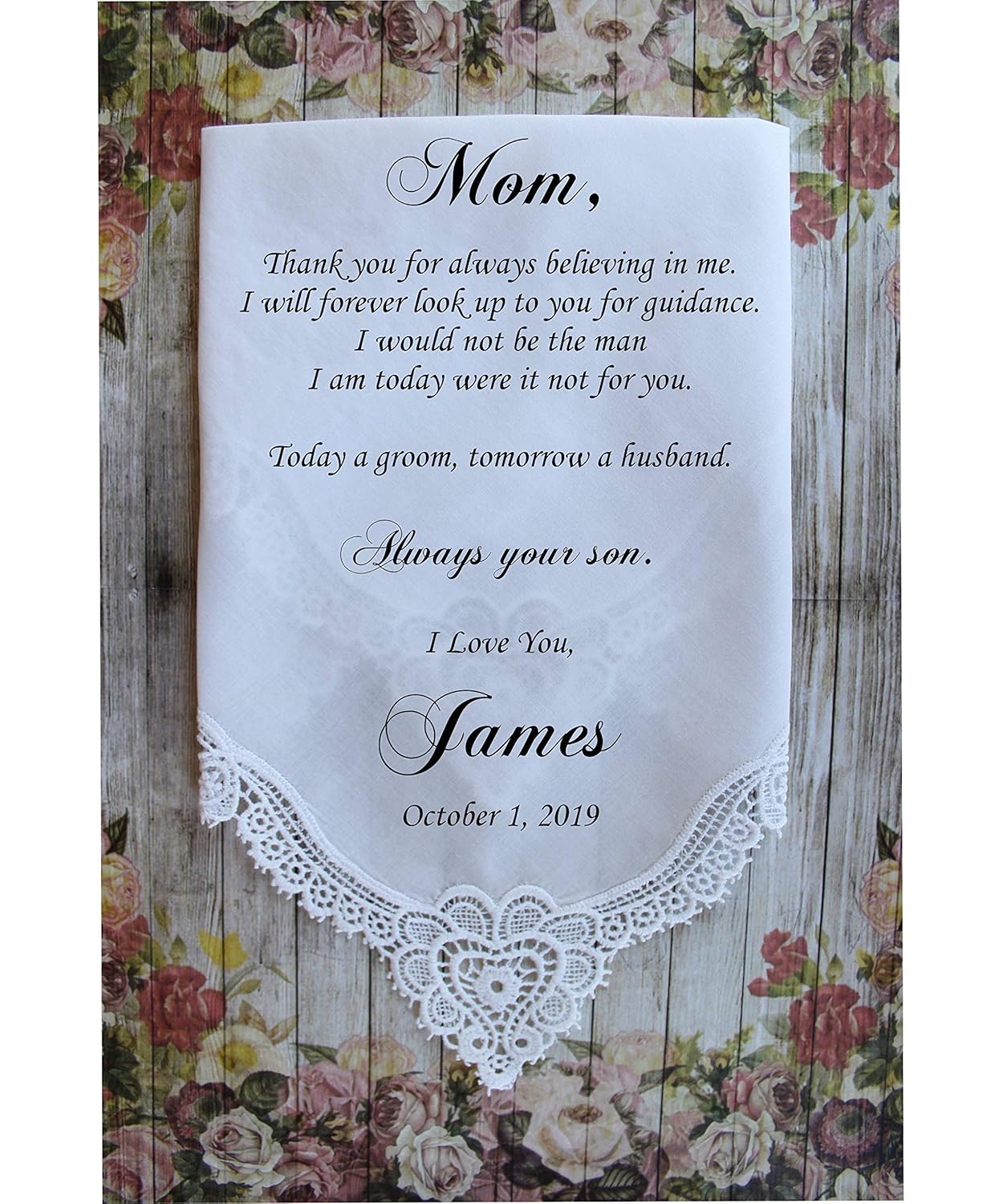 mother of the groom hankie