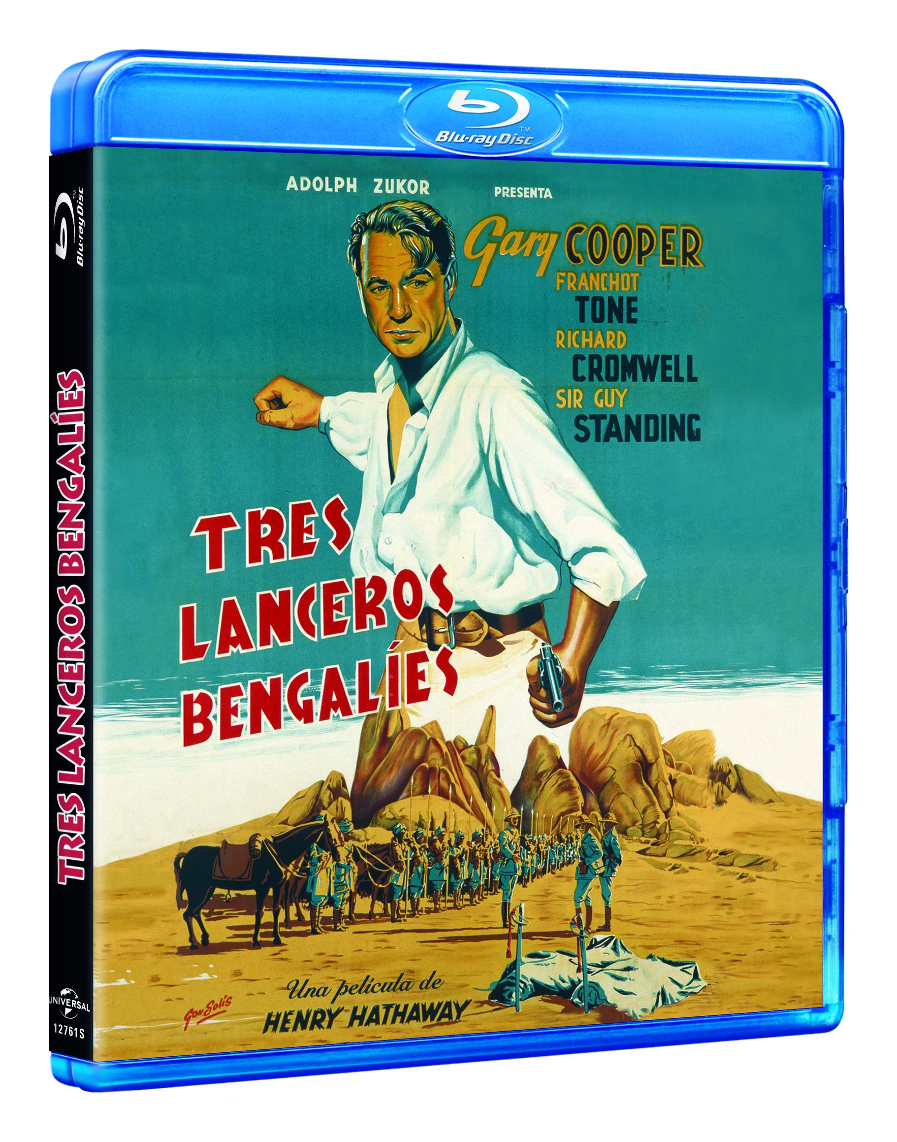 The Lives of a Bengal Lancer (1935) [Blu-Ray] Tres Lanceros Bengalíes, Spanish Import, Plays in English