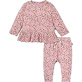Modern Moments by Gerber baby-girls Hacci Top and Pant Set