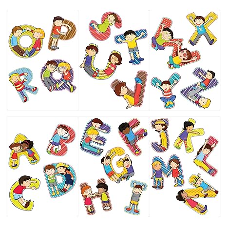 Dekodino Pegatina De Pared Abecedario En Colores Brillantes
