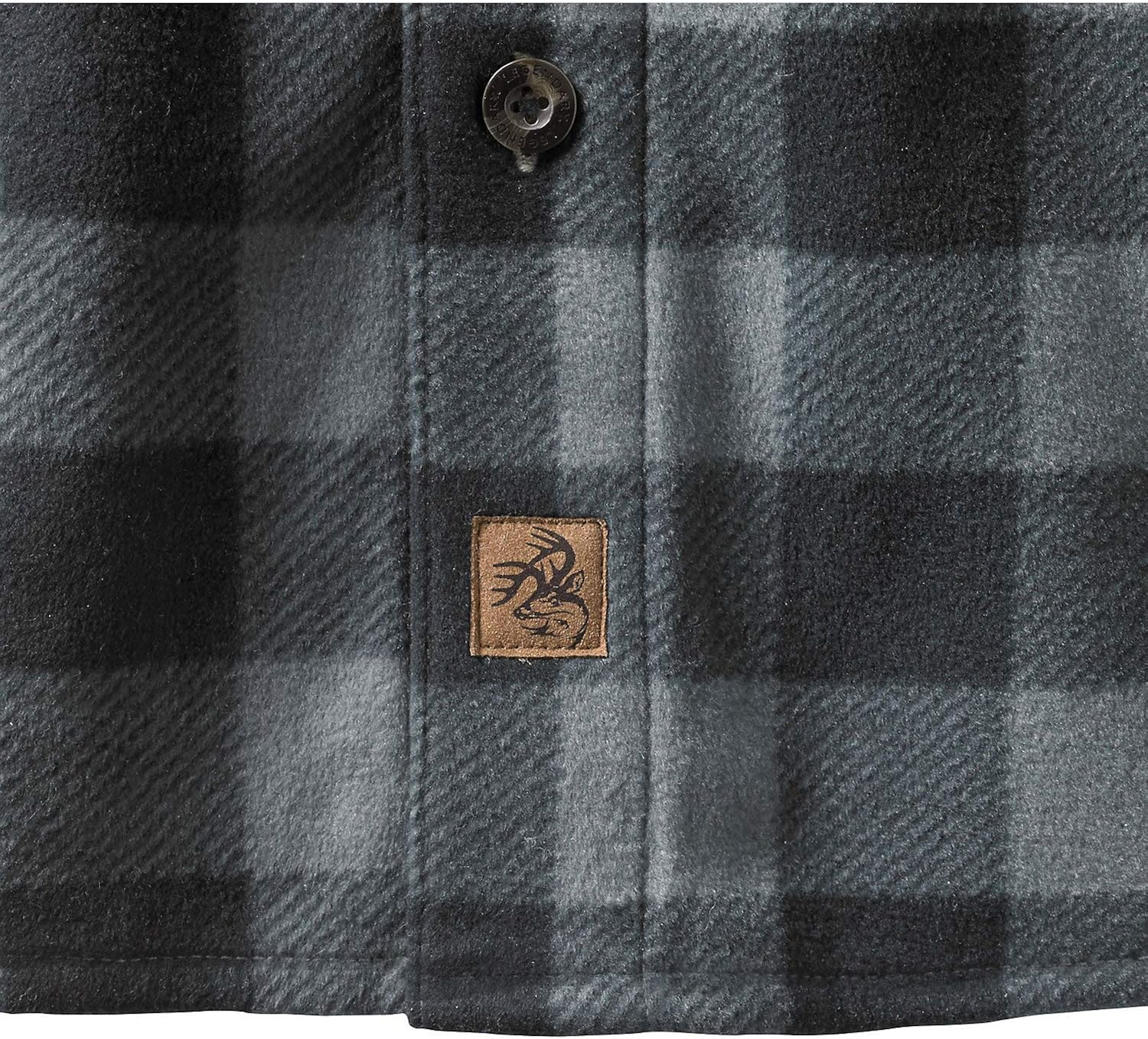 Legendary Whitetails Men's Navigator Fleece Button Up Shirt: Clothing