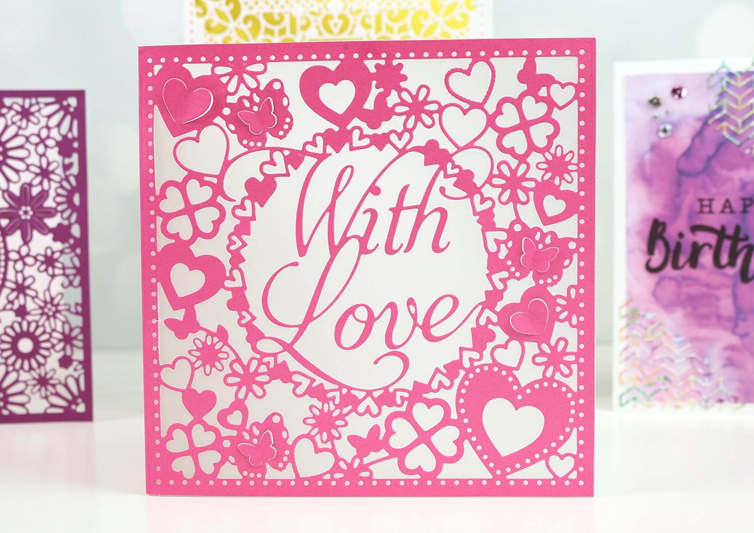 First Edition FEDIE169 Dies Card with Love Crafting, Create Perfect, Use with Most Die Machines, (Steel, Magnetic Storage - Image 5