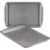 Circulon Nonstick Bakeware Set, Nonstick Cookie Sheet / Baking Sheet - 2 Piece, Gray