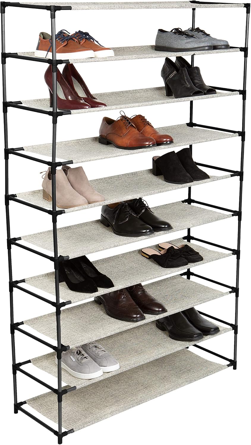 Best Simplify 10 Tier 50 Pair Shoe Rack