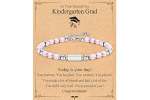 FIEEFX Gifts for Girls, Graduation Back to School First Day of School Gifts Bracelets for Daughter Granddaughter Niece Sister with Inspirational Card