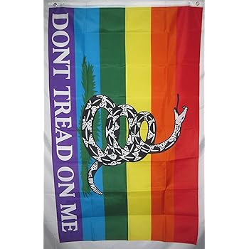 LGBT Gadsden Rainbow Flag Print Muay Thai Boxing Shorts main image 1