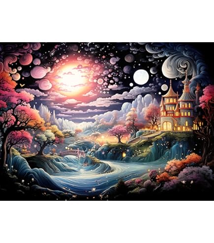 Vextrovia Books & Fairy Tale Castles 1000 Piece Jigsaw Puzzle For Adults - Vibrant, Challenging Puzzle Game - View #12