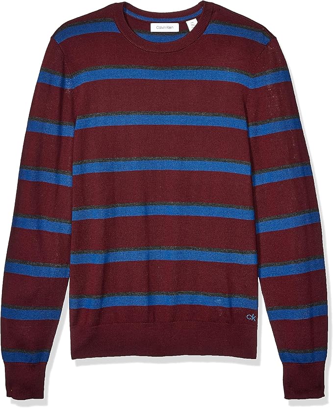 Calvin Klein 卡尔文克莱因 CK 美利奴羊毛 男式圆领毛衣 针织衫 2.2折$19.93 海淘转运到手￥185