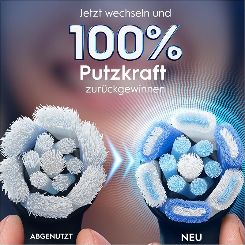 iO Aufsteckbürsten Sanfte Reinigung, Schwarz, 8 Stück
