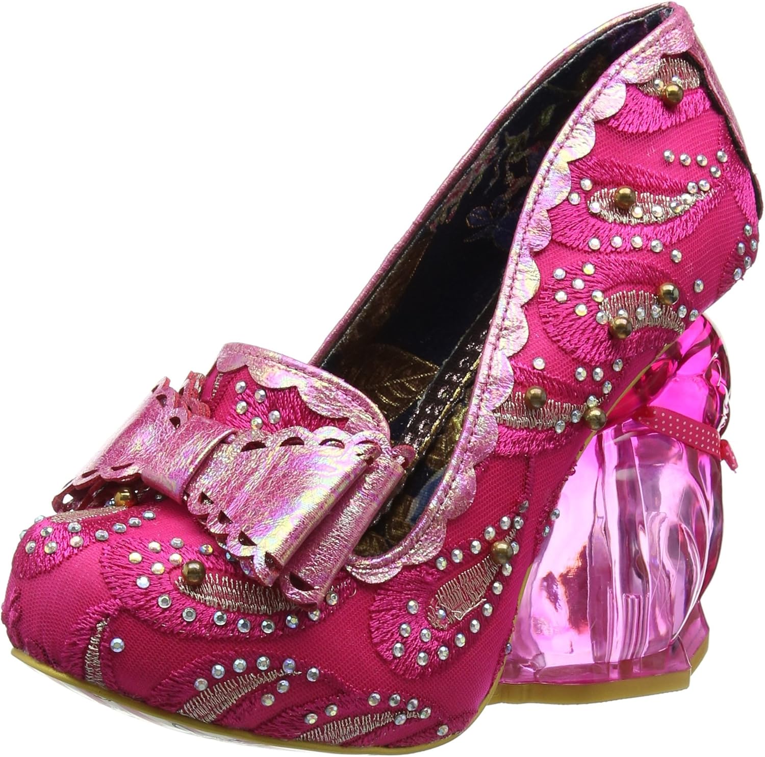 irregular choice perspex heel