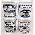 Catfish Charlie Dough Bait Variety Pack, 4 x 14oz Tubs