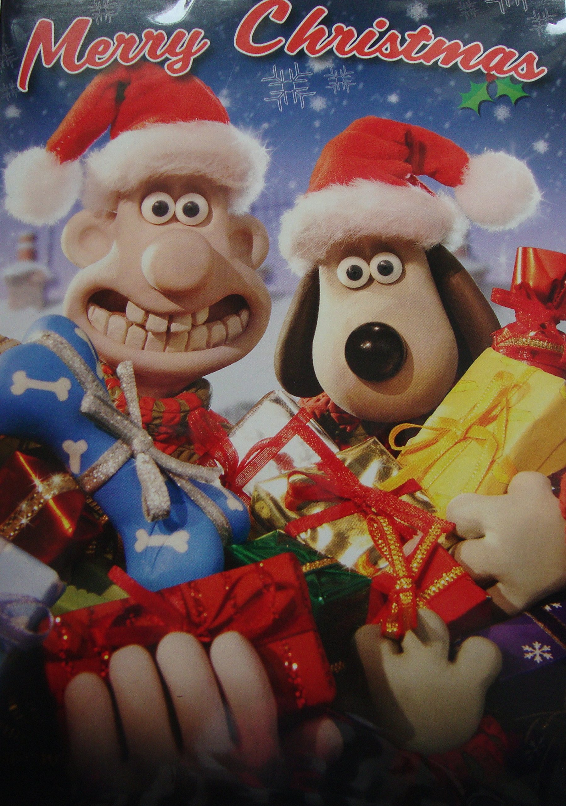 Wallace and Gromit SCX66 Sound Christmas Card,Multi Colour