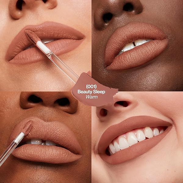 REVLON COLORSTAY LIMITLESS MATTE LIQUID LIPSTICK, VEGAN FORMULA, NO-BUDGE, LONGWEAR LIP COLOR, LONG LASTING, LIGHTWEIGHT/COMFORTABLE, WATERPROOF, 001 BEAUTY SLEEP, 0.17 FL OZ