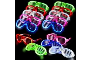 OceanWings LED Glasses for Kids Adults Glow in The Dark Party Favor Supplies Bulk Light up Glasses Toys for Party Halloween