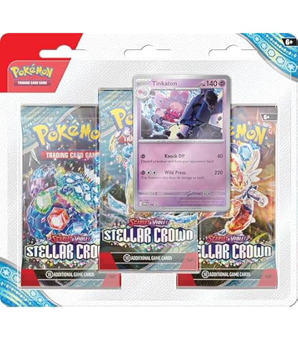 ポケモン Stellar Crown 英語版 booster bundle x3 Amazon.com: Pokemon Scarlet and Violet Stellar Crown 3-Pack