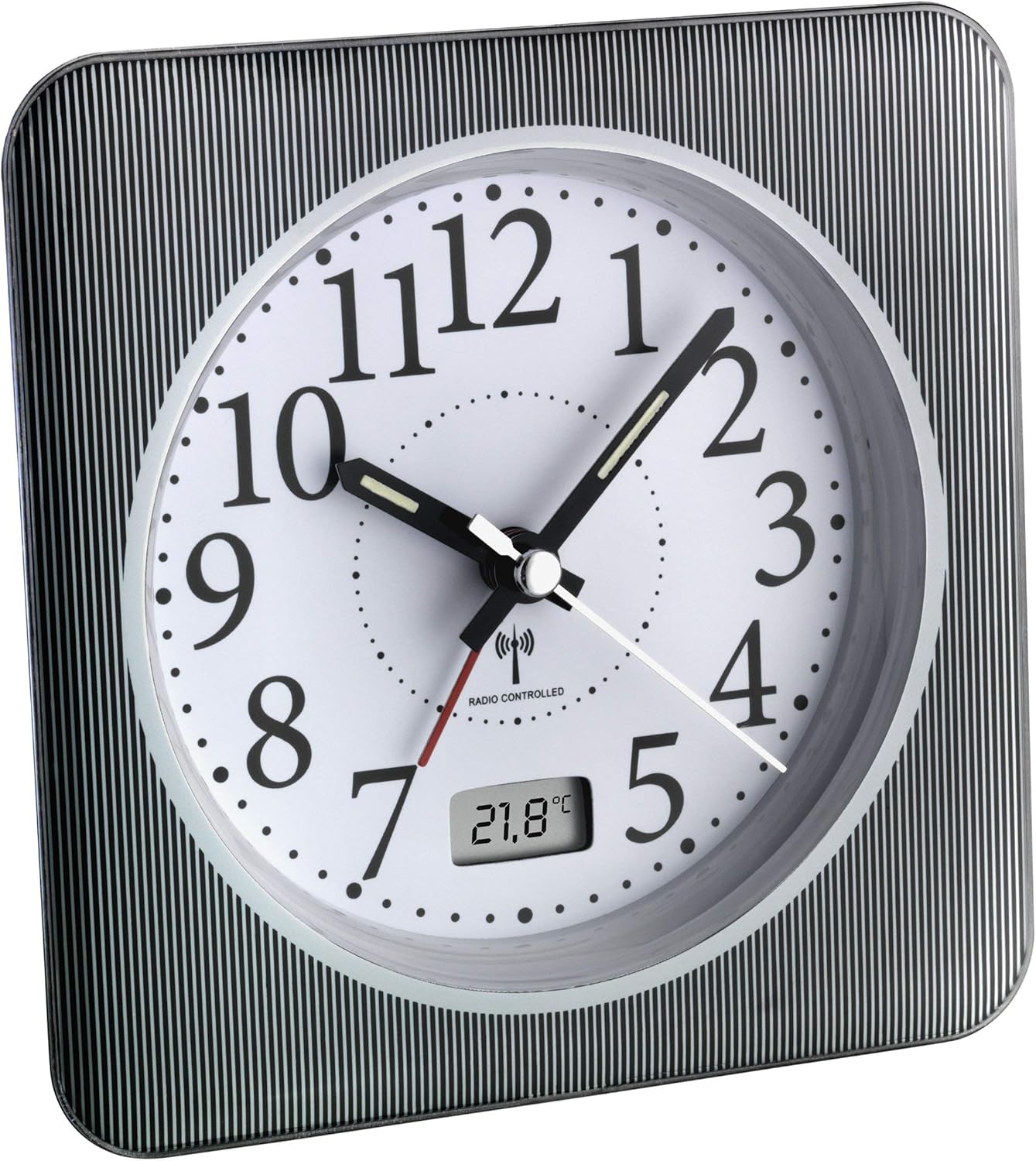 TFA 60.1502.10 RadioControlled Alarm Clock with Remote Control