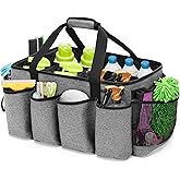 HODRANT Extra-Large Cleaning Caddy, Organizer with Handles for Cleaning Tools & Products Storage, Large Capacity Tote Bag for