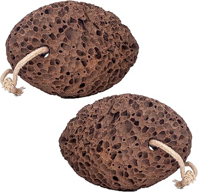 Revitale Natural Volcanic Lava Pumice Foot Stone 2 Pack - Pedicure Dead Skin