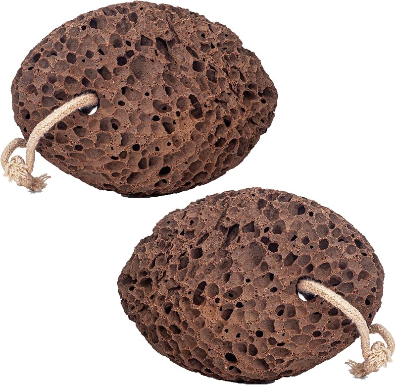 Revitale Natural Volcanic Lava Pumice Foot Stone 2 Pack - Pedicure Dead Skin