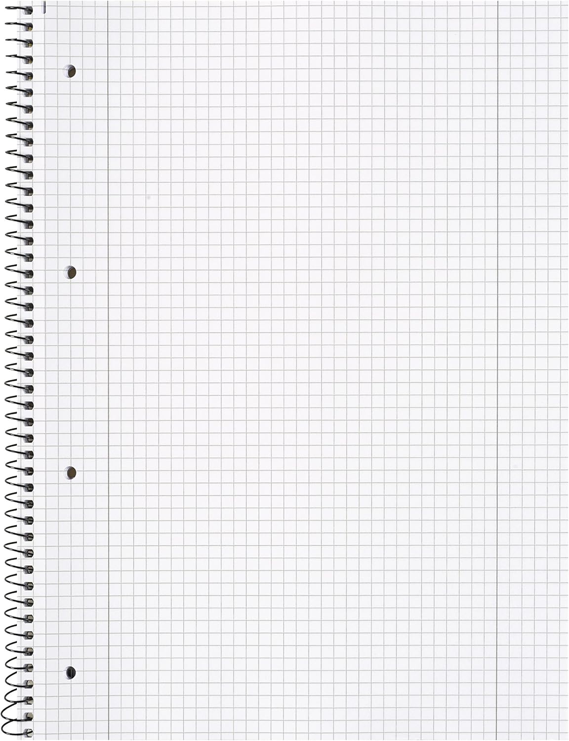 Landré College Notepad A4 Squared with Double Margin 80 Sheets Black Perforated Pack of 10 - Image 4