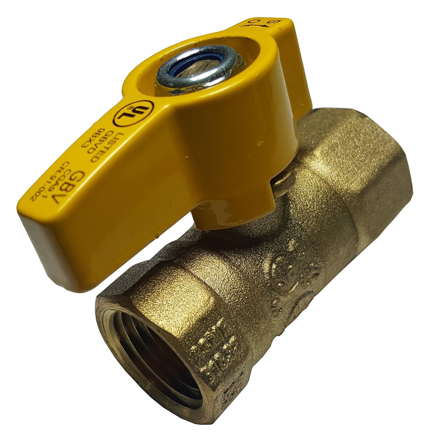 10 PIECES XFITTING 1/2" IPS BRASS GAS BALL VALVE, CSA APPROVED 1/4 TURN