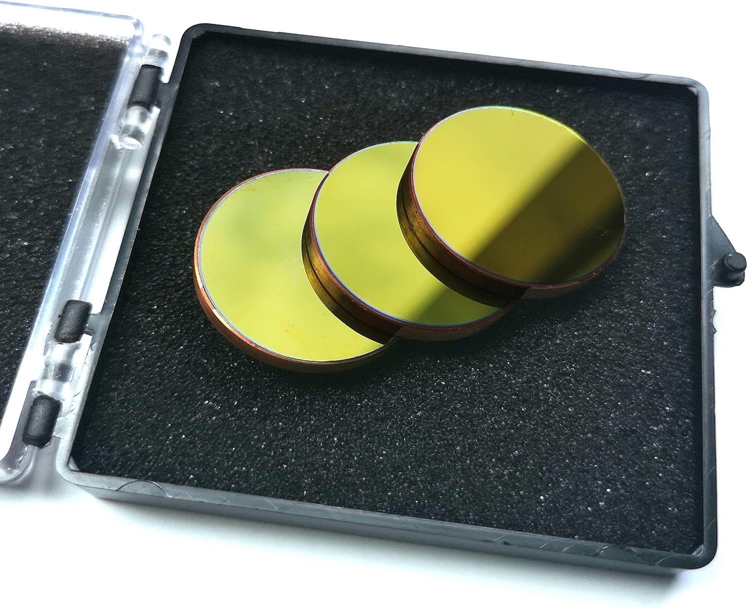 MCWlaser 3PCS Si Mirror Coated Gold Dia25mm For CO2 Laser Engraving W 1311973