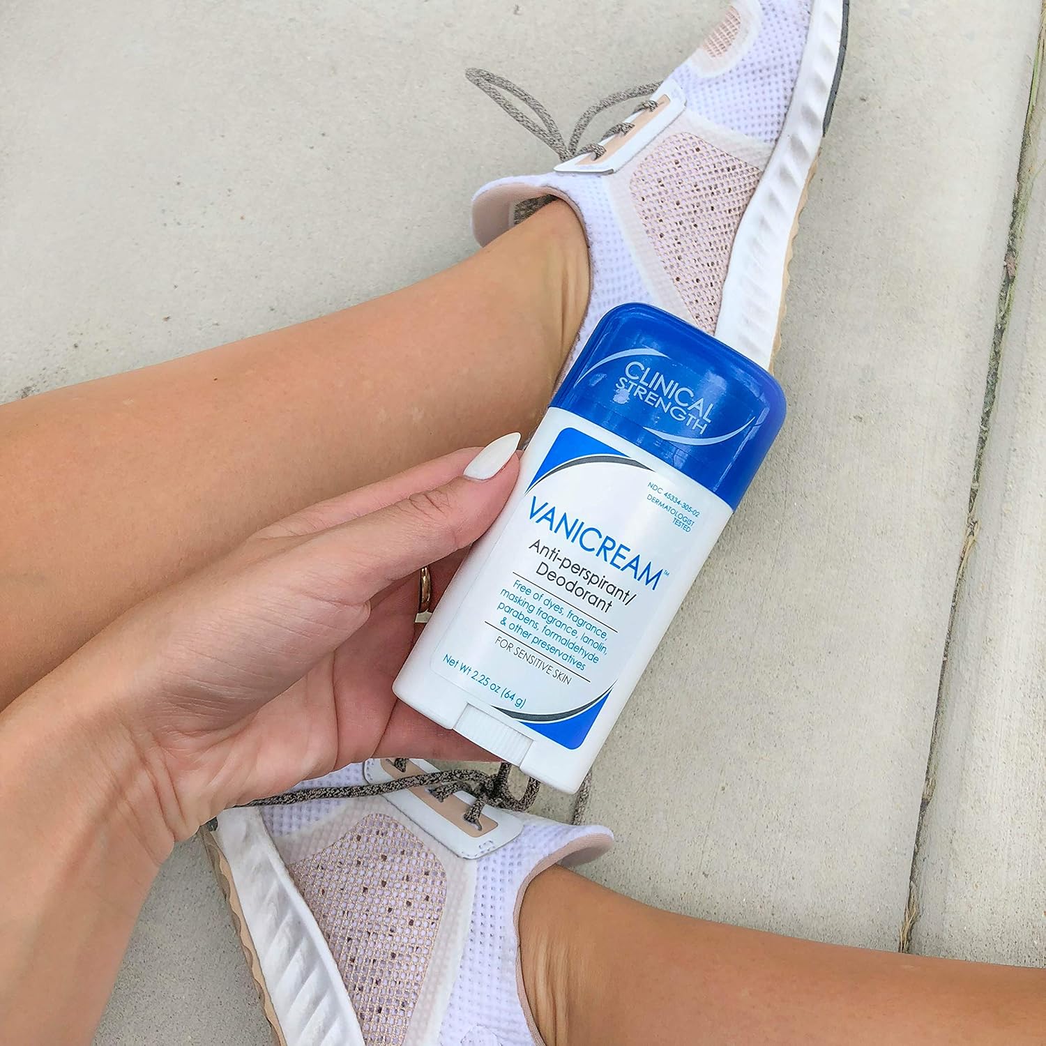 Vanicream Anti-Perspirant Deodorant | Clinical Strength, 24-Hour Protection | Fragrance and Gluten Free | For Sensitive Skin | 2.25 Ounce (PH305-02) : Beauty