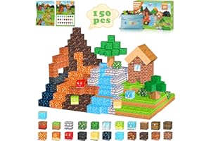 Stlloys 150PCS Magnetic Blocks Dinosaur Toys, STEM Magnetic Building Blocks Construction Toys for Kids Toddlers Boys Girls Ages 3 4 5 6 7 8 9 10 11 12 Christmas Birthday Gifts