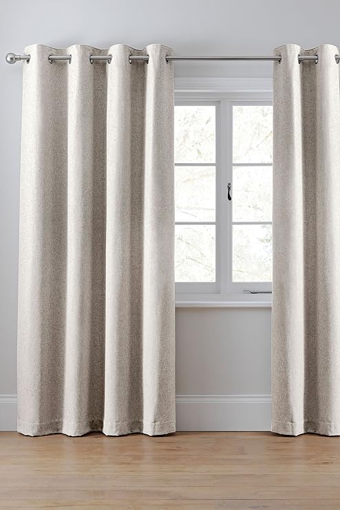Next Boucle C Mix Opaque Curtains With Eyelets 168 X 183 Cm