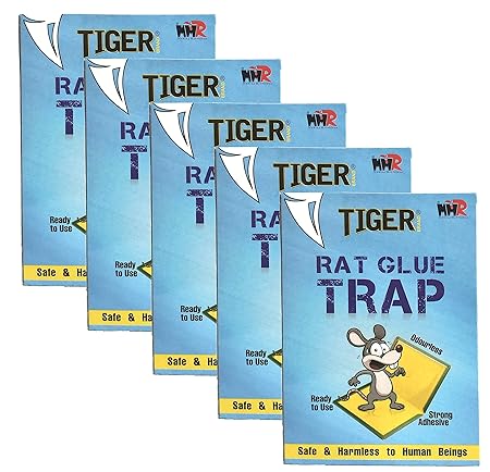 MMR Making Marvelous More Powerful Adhesive Sticky Glue Pad Non Poisonous Mouse Insect Rodent Lizard Trap Rat Catcher -Set of 5