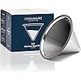 OVALWARE Paperless Stainless Steel Pour Over Coffee Filter – Reusable and Permanent Coffee Cone Dripper for Ovalware, Chemex,