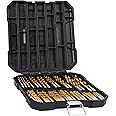 Hurricane 99 Pieces Titanium Twist Drill Bit Set, 135 Deg Tip High Speed Steel, Size from 1/16 Inch up to 3/8 Inch, Ideal Dri