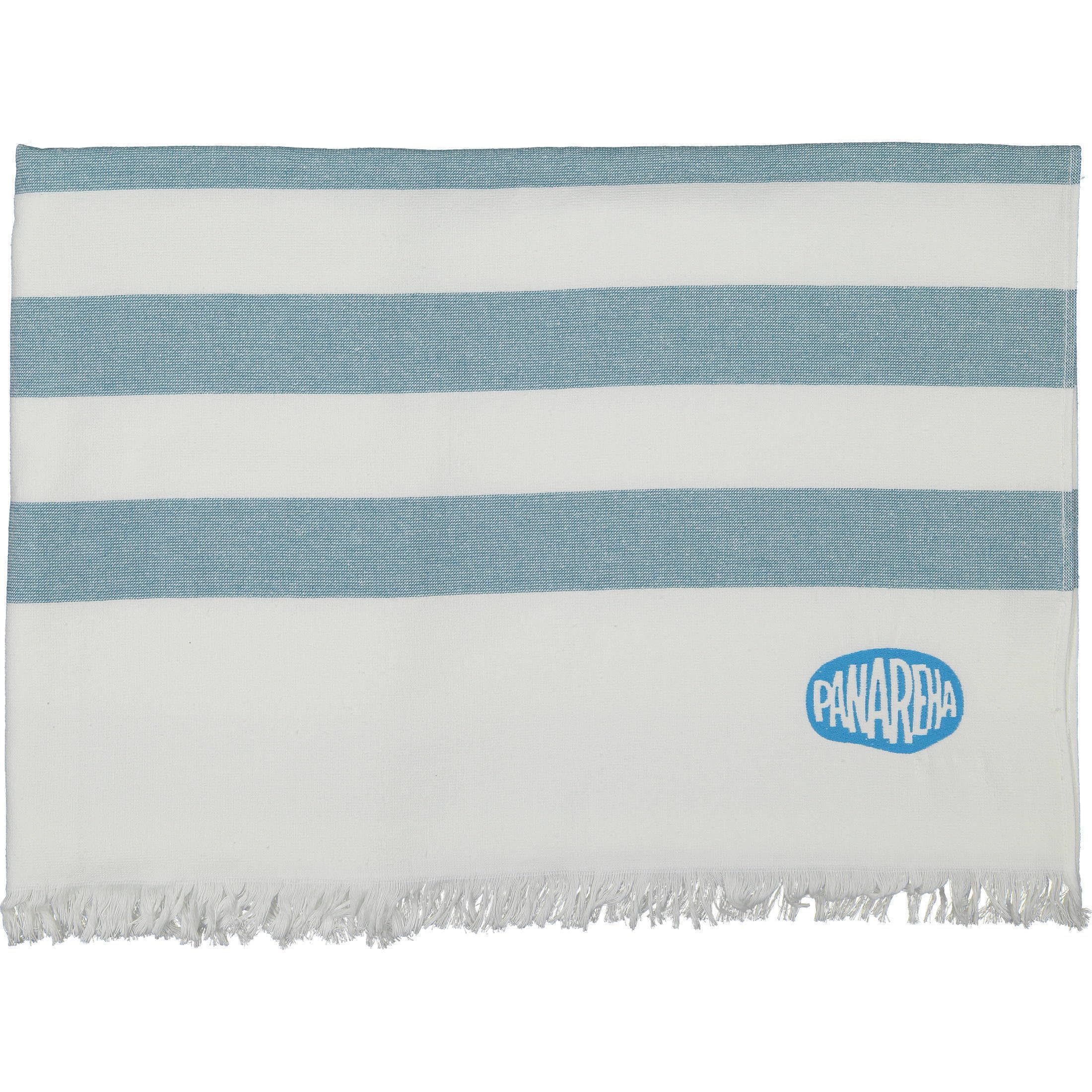Panareha Stripes Cotton Beach Towel Seagull Green