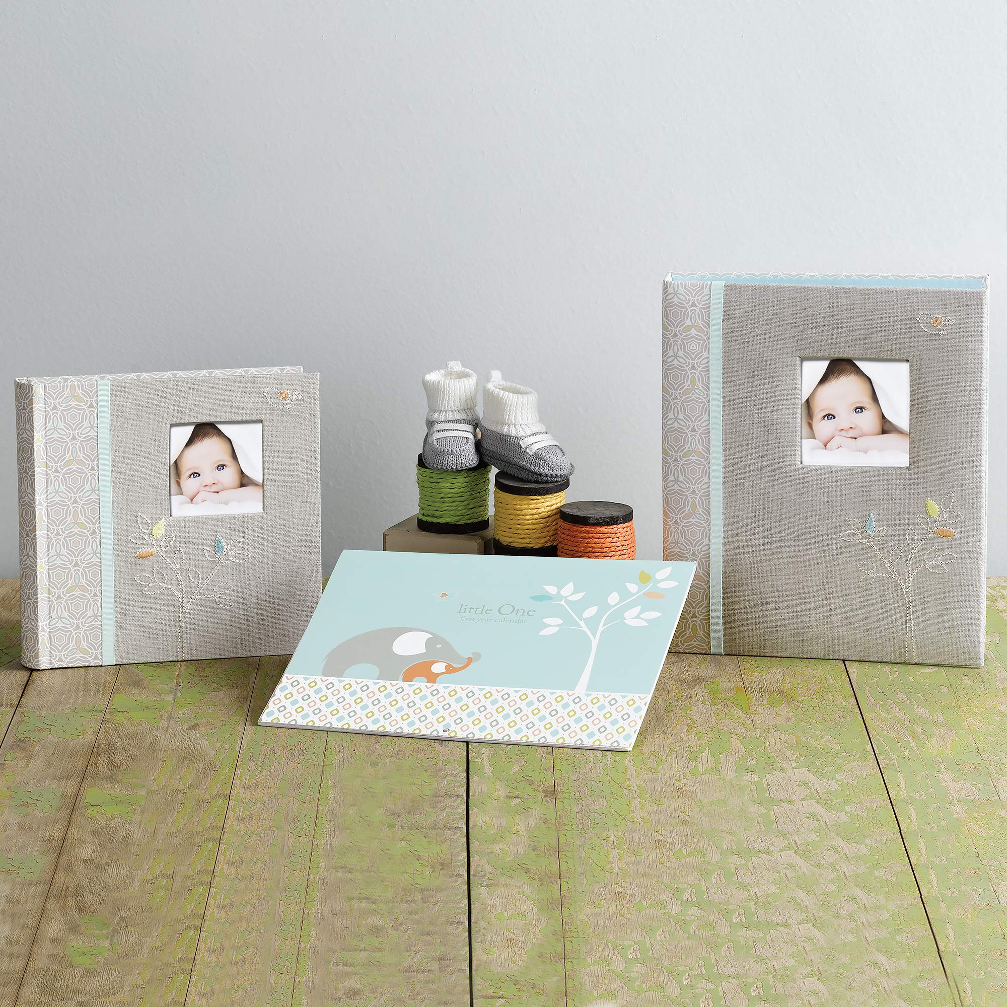 C.R. Gibson B2-15559 Nature Themed Baby's First Five Years Memory Book, 9'' W x 11'' H with 64 Pages, Multicolor