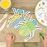 Ginger Ray Bug Napkins 8 Pack Fold Out Paper Kids Birthday Party Luncheon view 1