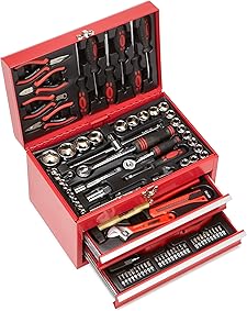 Mannesmann M29066 - Caja de herramientas equipada con 155 piezas 