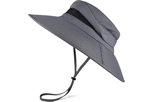 EINSKEY Men's Sun Hat, Rain Waterproof UV Protection Wide Brim Bucket Hat for Beach Travel Golf Safari Garden Fishing Hiking